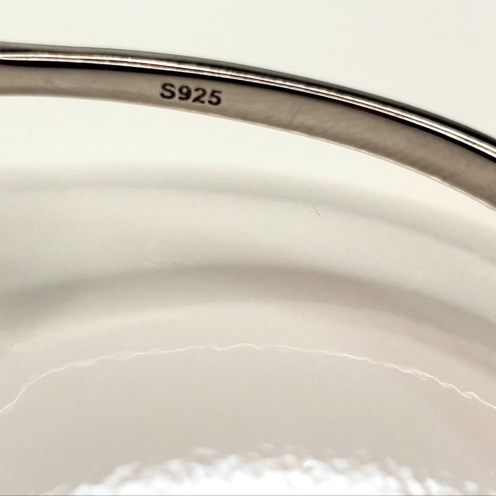 Sterling Silver Infinity "Blessed" Bangle - image 4